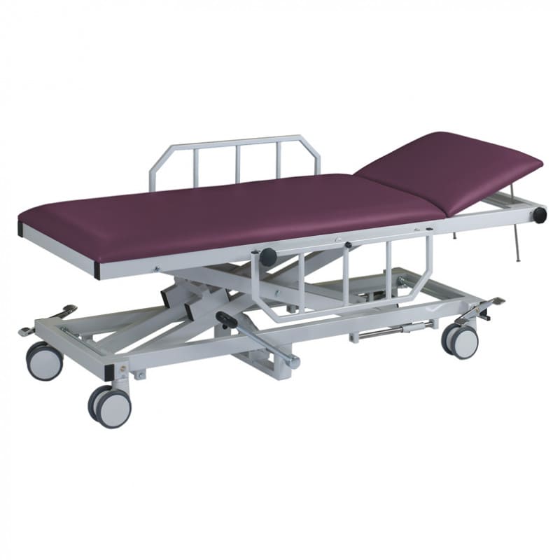 Patiententransportliege hydraulisch höhenverstellbar - mit Zentralverstellung für Arztpraxen und Kliniken - Med-Praxisbedarf