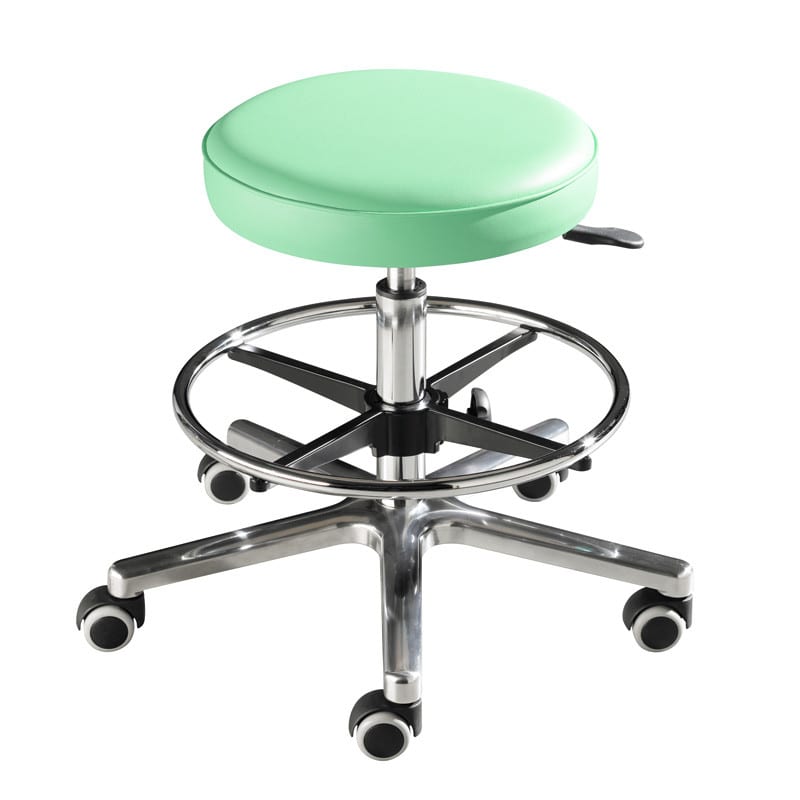 Ergonomischer Praxishocker für Großgewachsene - mit Gasdruckfeder, einfache Bedienung - Med-Praxisbedarf