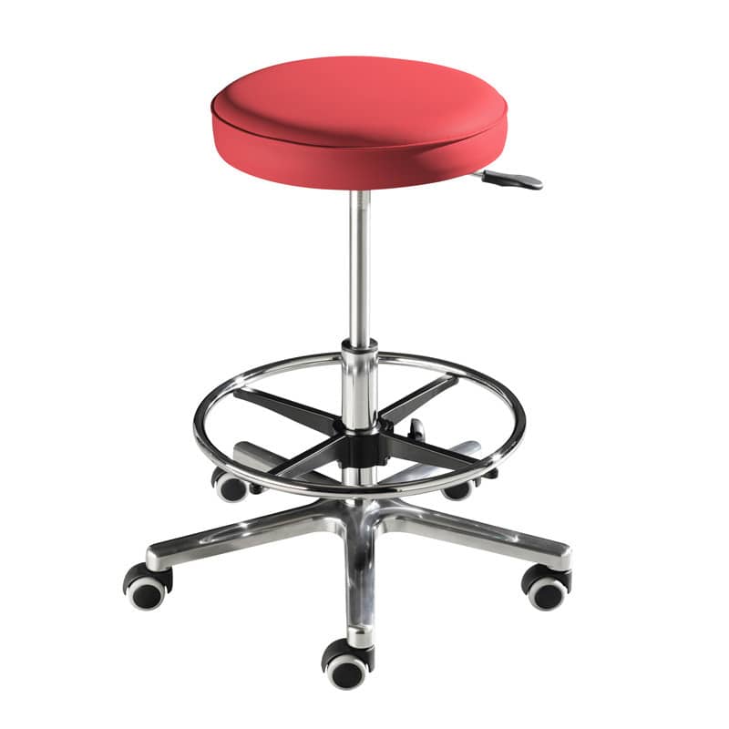 Praxishocker mit hoher Sitzposition - für Großgewachsene, Höhenverstellung 52-70 cm - Med-Praxisbedarf