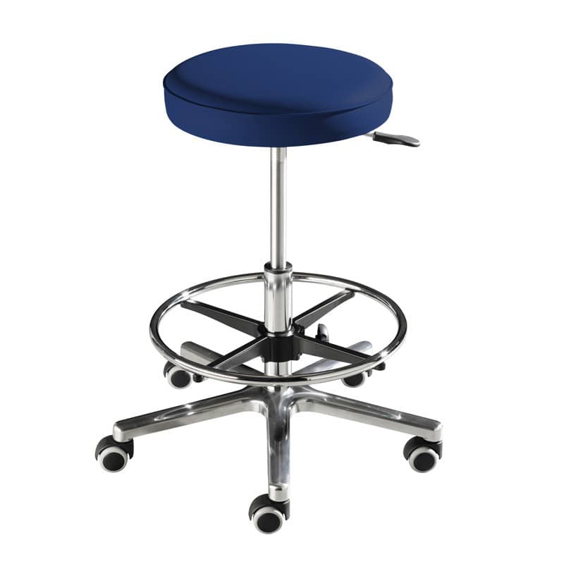 AGA Praxishocker für Großgewachsene - flexible Sitzhöhenverstellung von 52 bis 70 cm - Med-Praxisbedarf