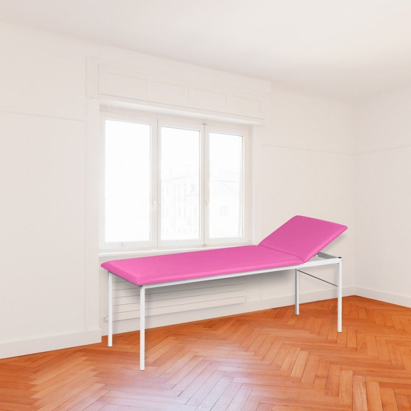 Arztliege mit verstellbarem Kopfteil - hygienische Oberfläche, Höhe einstellbar - Med-Praxisbedarf