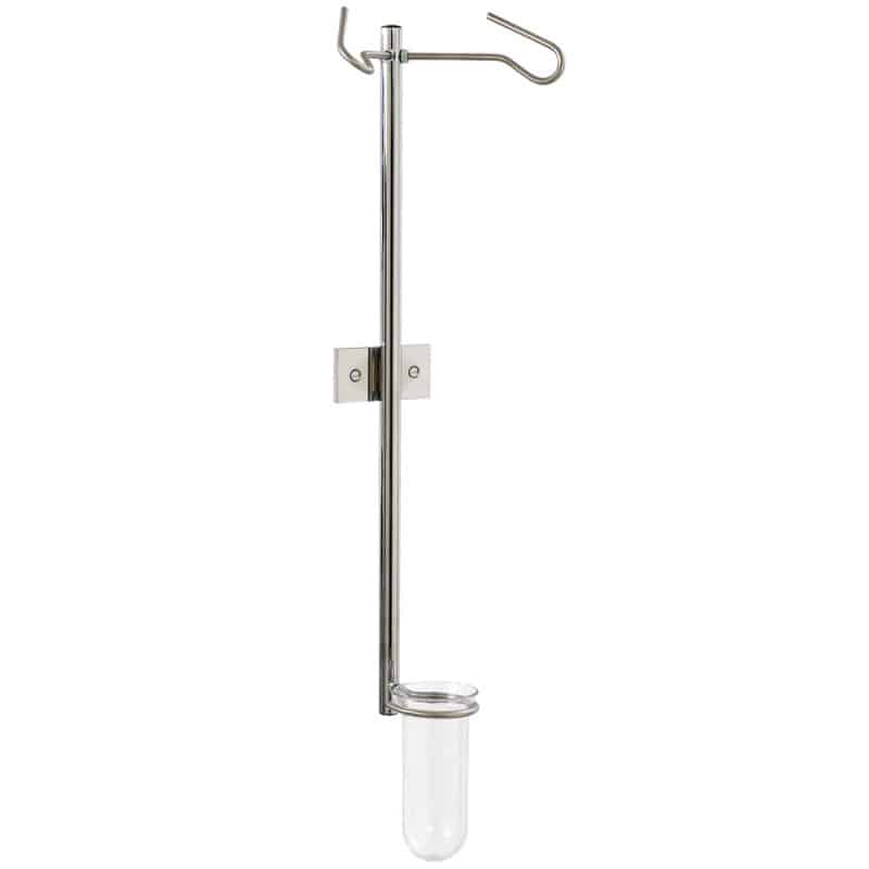 Wand-Infusionshalter inklusive Tropfglas - mit Edelstahlhaken, platzsparend - Med-Praxisbedarf