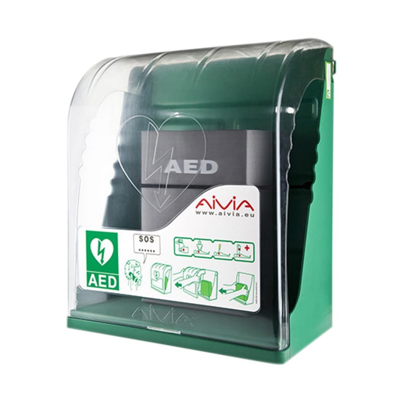 AIVIA S Wandschrank für AED Defibrillatoren - sicherer Aufbewahrungsschrank für Innenräume - Med-Praxisbedarf