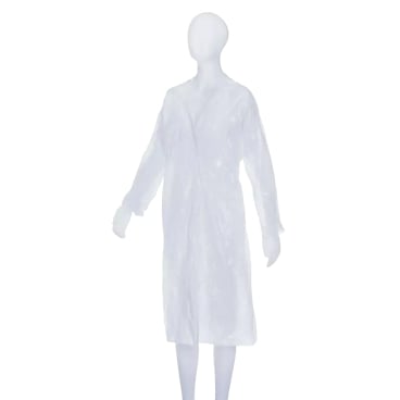 MED-COMFORT Einmalbesuchermäntel - Weiß, 115 x 150 cm für Hygienebereich - Med-Praxisbedarf