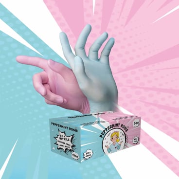 Style Peppermint Rosie Nitrilhandschuhe farbmix - puderfreie Einmalhandschuhe für medizinische Einrichtungen - Med-Praxisb...