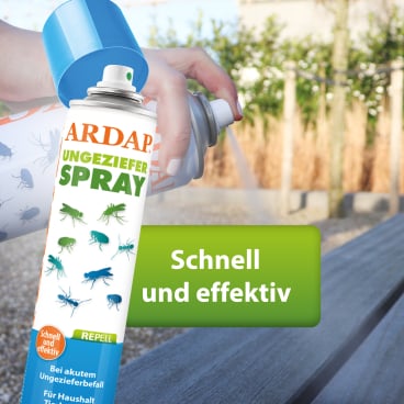 ARDAP Repell Spray Flasche - zur Ungezieferabwehr in Praxen, praktische Größe - Med-Praxisbedarf