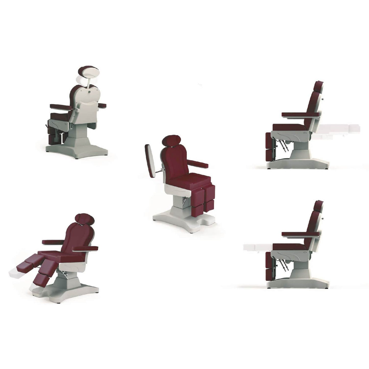ARSIMED Podologiestuhl - Detail der Sitz- und Rückenlehne für ergonomische Patientenlagerung - Med-Praxisbedarf