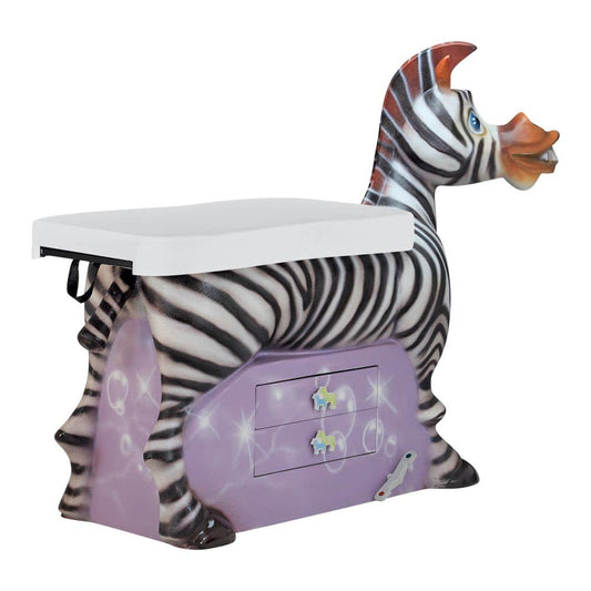Untersuchungstisch Kinder Zebra - pädiatrischer Tisch in Zebra-Design, farbenfroh - Med-Praxisbedarf