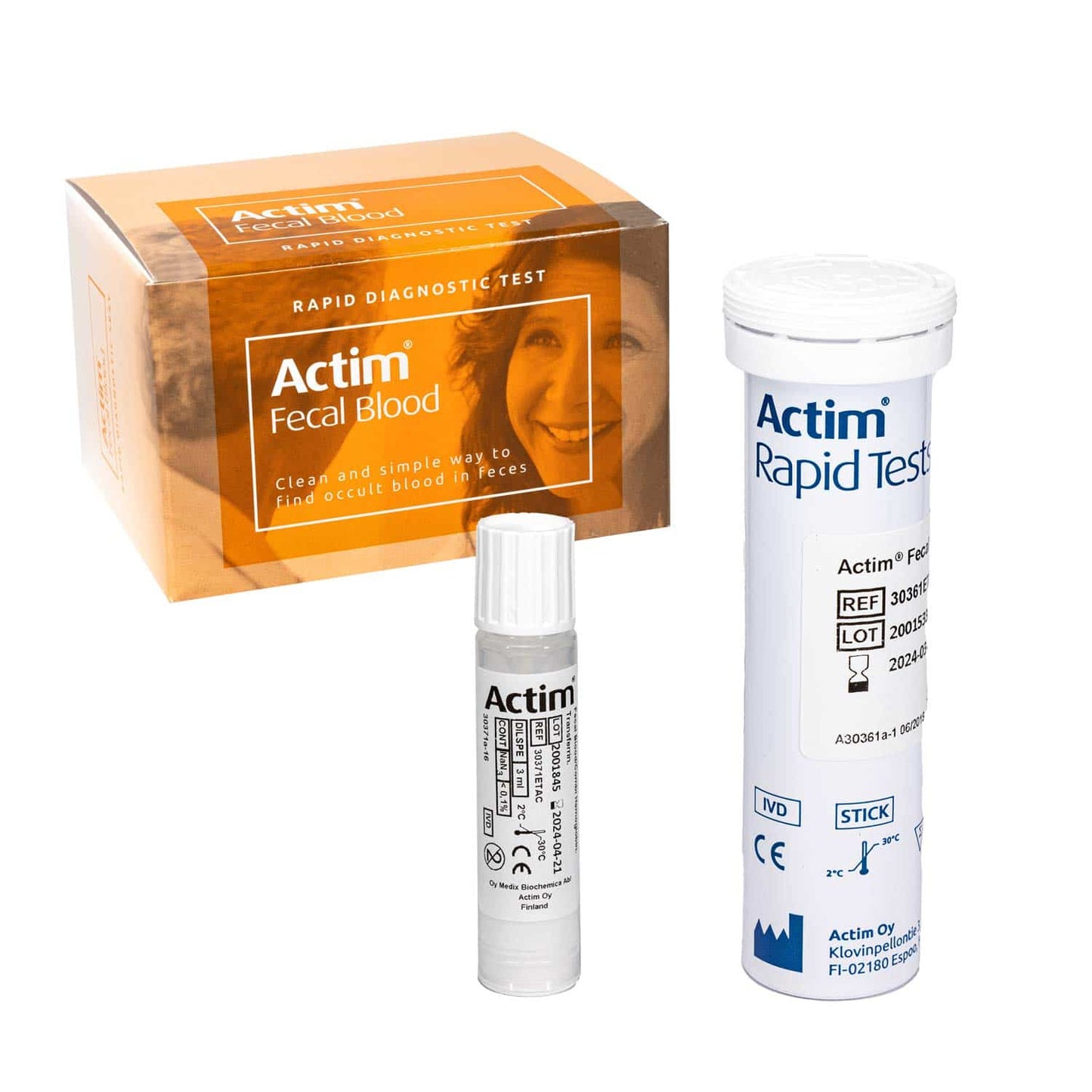Actim Fecal Blood Test FOB - Schnelltest für okkultes Blut in Stuhlproben von Abbott - Med-Praxisbedarf