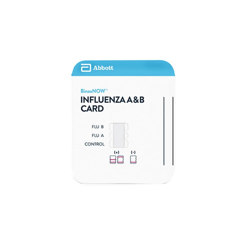 BINAXNOW Influenza A & B Schnelltest - Nachweis von Influenza-Antigenen, Differentialdiagnose - Med-Praxisbedarf