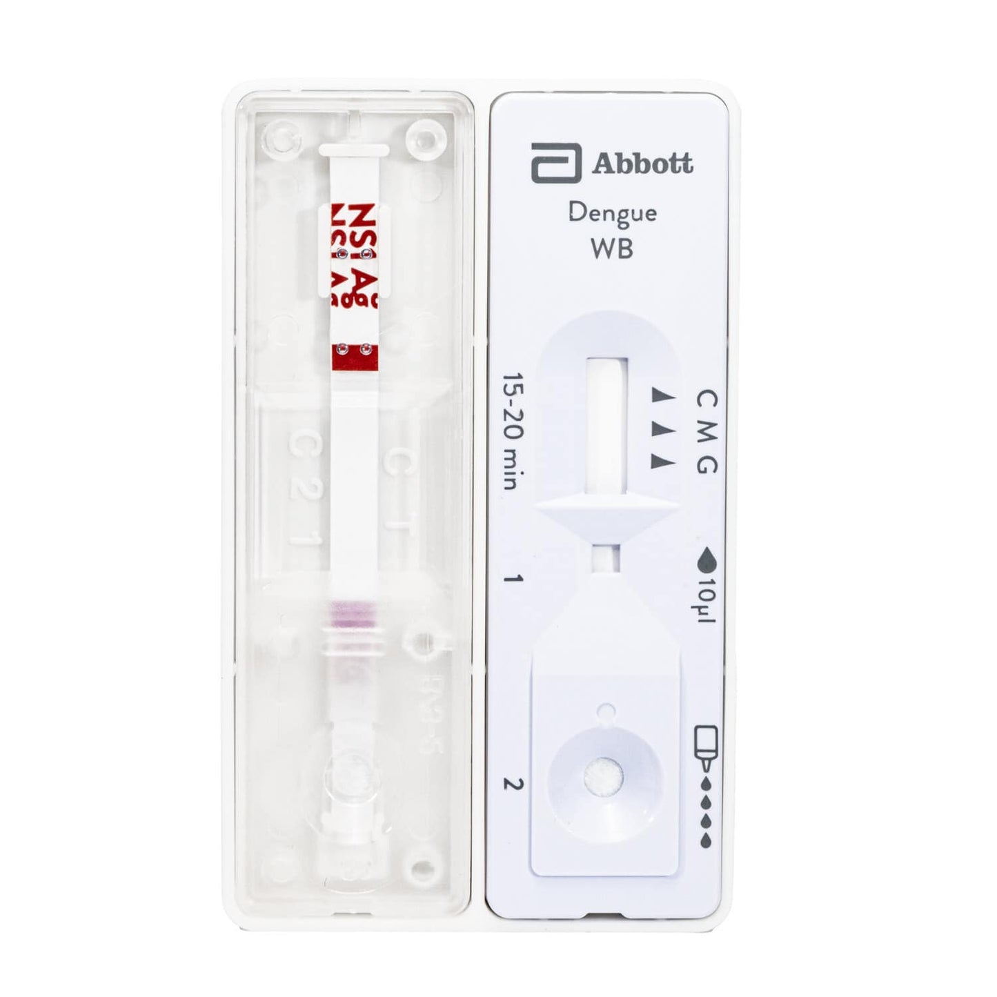 Dengue Duo Schnelltest Kit von Abbott - Testkassette, Puffer und Pipette - Med-Praxisbedarf