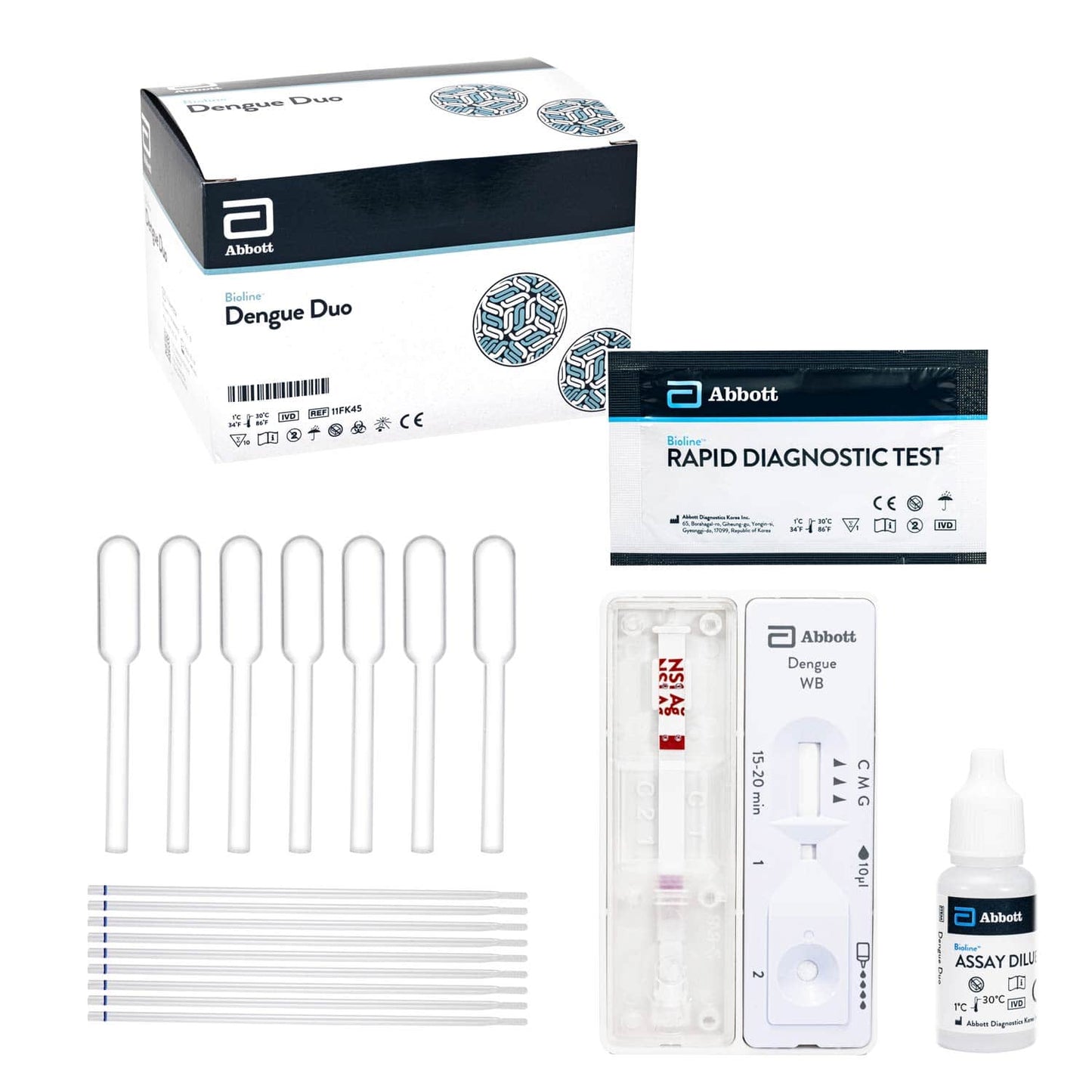 Abbott Bioline Dengue Duo - Schnelltest zur Dengue-Fieber-Diagnose - Med-Praxisbedarf