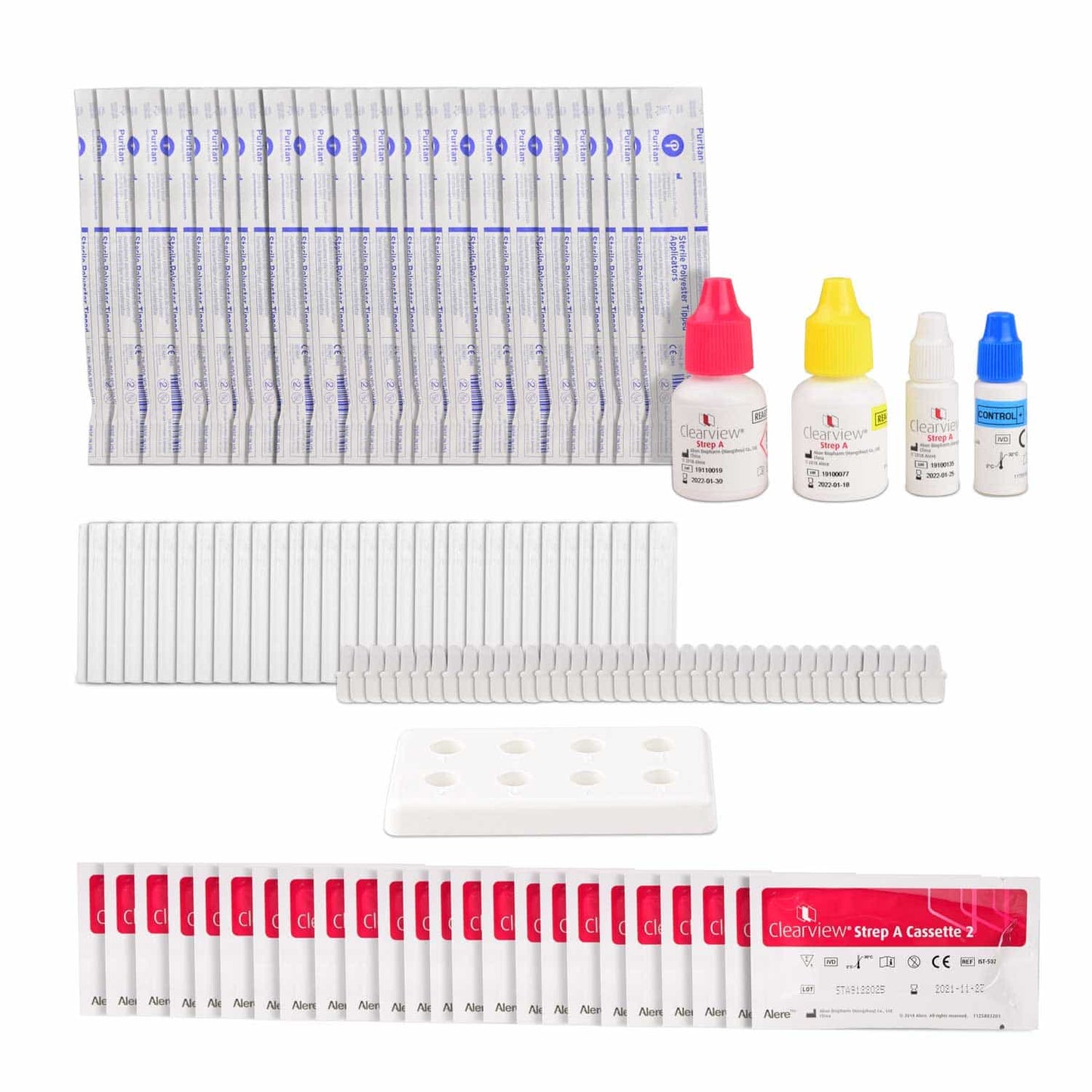 Abbott Clearview Strep A Test - kompakte Testkassette für klinische Diagnostik - Med-Praxisbedarf