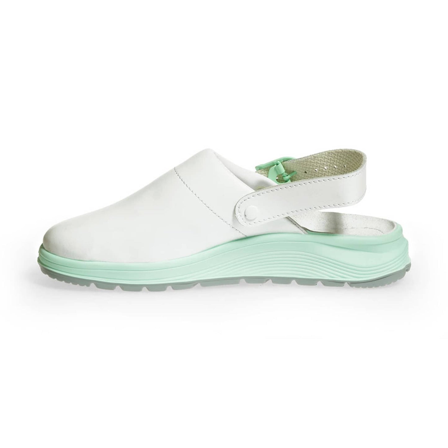 Damen-Clogs ACTIVE Seitenansicht - geschlossene Clogs mit rutschfester Sohle für Klinik und Praxis - Med-Praxisbedarf