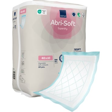 ABENA SAP Unterlage blau 40x60 cm - flüssigkeitsdichte Einmalunterlage für medizinischen Bedarf - Med-Praxisbedarf