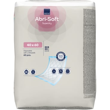 ABENA Einweg-Unterlage mit SAP 40x60 cm blau - mit Superabsorber für hohe Saugkraft - Med-Praxisbedarf