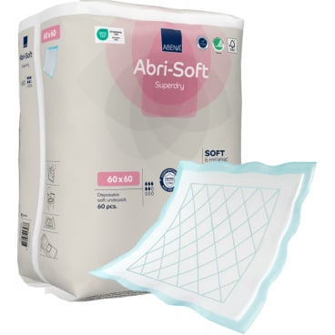 Einweg-Unterlage mit SAP 60x60 cm blau unsteril - ABENA Qualität für zuverlässigen Hygieneschutz - Med-Praxisbedarf