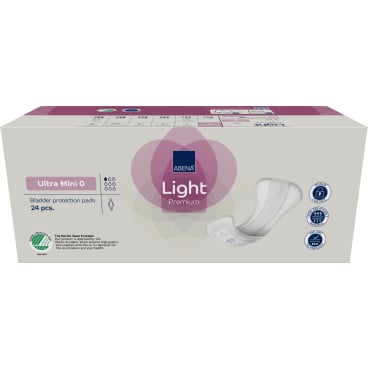 ABENA Light Premium Einlage Ultra Mini 0 - kleinste Größe für leichten Schutz, unauffällig - Med-Praxisbedarf