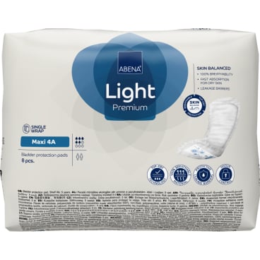Inkontinenz-Einlage Maxi 4 A - ABENA Light Premium Produkt für mittlere Beschwerden - Med-Praxisbedarf