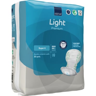 ABENA Light Premium Super 4 Einlage - diskreter Schutz bei mittlerer Inkontinenz, weich - Med-Praxisbedarf