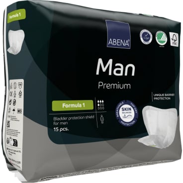 Inkontinenzhosen für Männer ABENA Formula 1 grau - Premium-Serie, trockene Haut - Med-Praxisbedarf
