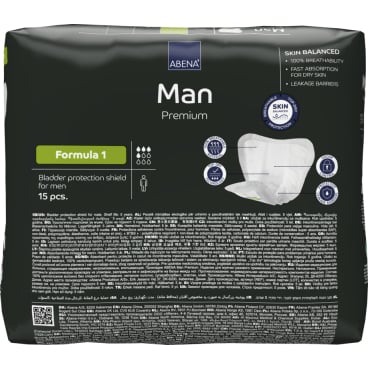 ABENA Man Premium Formula 1 Inkontinenzhosen grau - mittlere Saugstärke, anatomische Passform - Med-Praxisbedarf