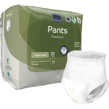 ABENA Pants Premium Light Inkontinenzhosen Größe L - für leichte Inkontinenz, 360° Auslaufschutz - Med-Praxisbedarf