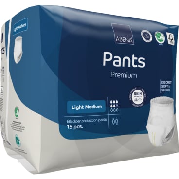 ABENA Pants Premium Light Inkontinenzhosen Größe M - Einweghosen für leichte Inkontinenz, diskret - Med-Praxisbedarf