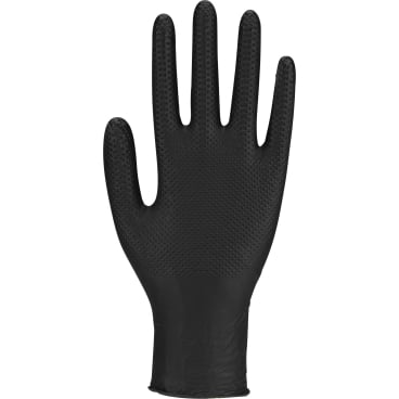 Power Grip Einmalhandschuhe schwarz - ABENA Thor Handschuhe für medizinische Einrichtungen - Med-Praxisbedarf
