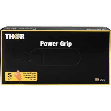 Power Grip Einmalhandschuhe orange - ABENA Thor Handschuhe für Arztpraxen und Pflege - Med-Praxisbedarf