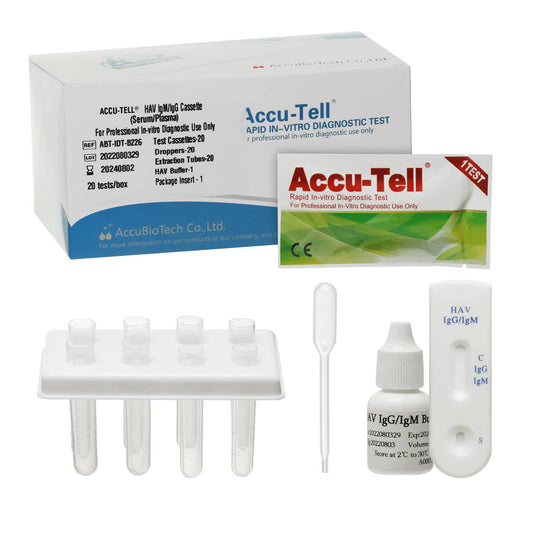 HAV IgG/IgM Schnelltest Accu-Tell® - Hepatitis A Antikörper, Kassettenformat - Med-Praxisbedarf