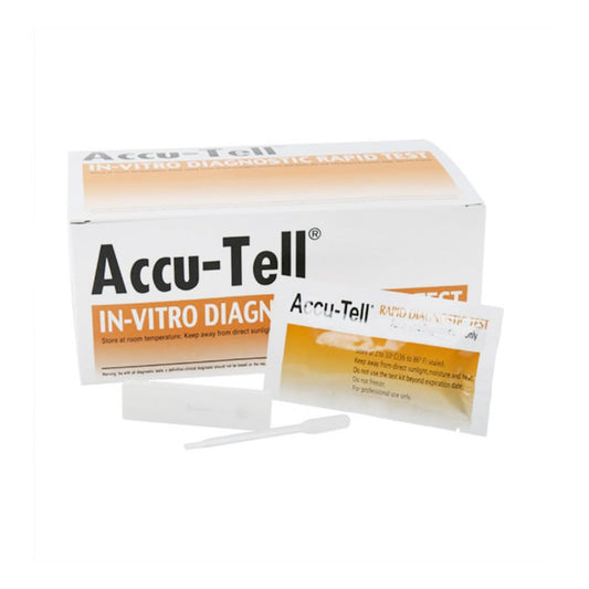 Accu-Tell Troponin I Schnelltest - 20 Kassettentests für Herzinfarktdiagnose, Vollblut - Med-Praxisbedarf