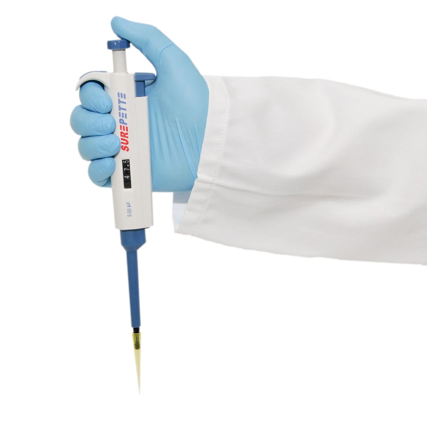 Variabel einstellbare Pipette SurePette - präziser Kolbenhub für medizinische Einrichtungen - Med-Praxisbedarf