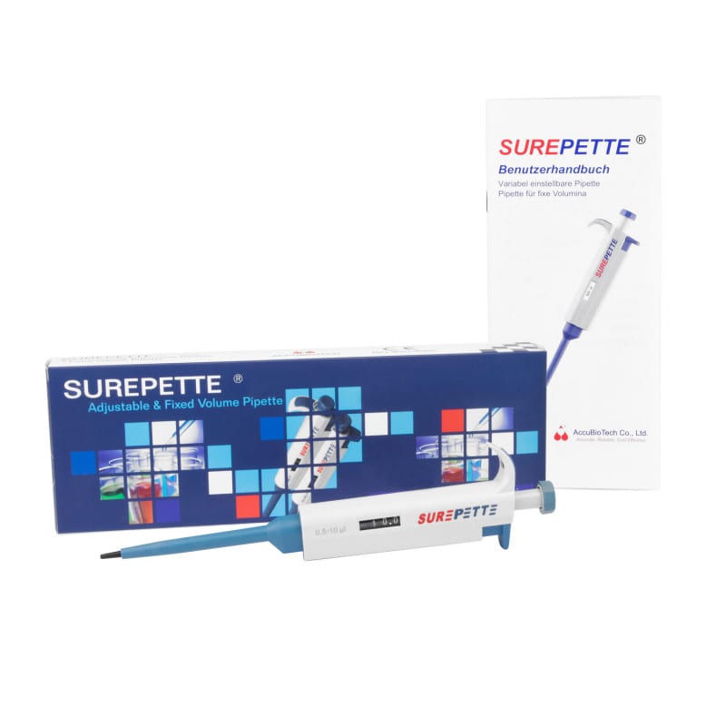 Laborpipette SurePette variabel - wiederholgenaue Volumeneinstellung für Diagnostik - Med-Praxisbedarf