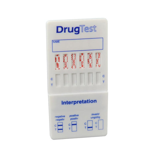 Urindrogentest Premium 10 Parameter - Nachweis von Drogen im Urin, Testsystem für Einrichtungen - Med-Praxisbedarf