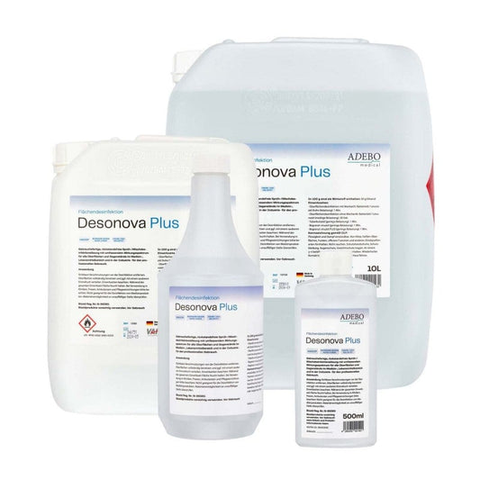 Desonova Plus Flächendesinfektion 1 Liter - Alkoholische Schnelldesinfektion für Oberflächen - Med-Praxisbedarf