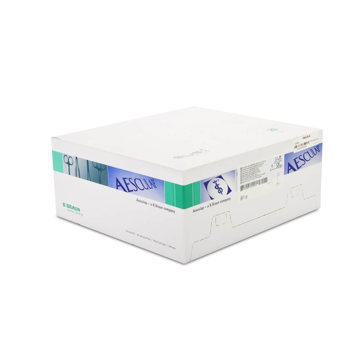 Sterile Tupferzange gerade Form - 20-fach in Box, einzeln verpackt von Aesculap - Med-Praxisbedarf