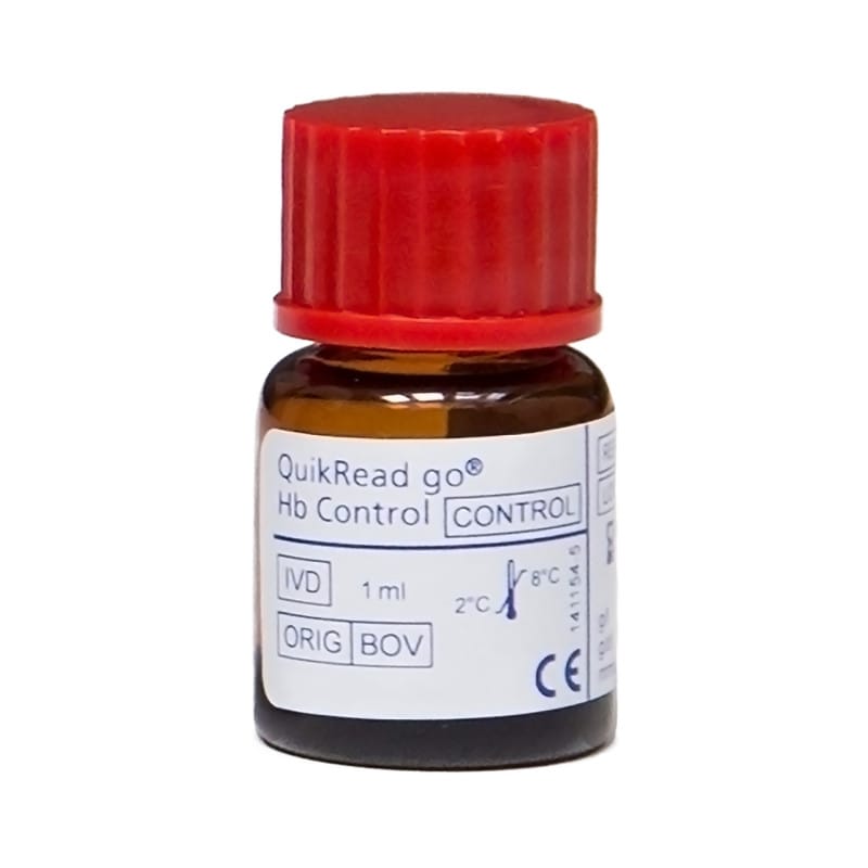 QuikRead go Hb-Kontrolllösung - für das CRP+Hb-Kit von Aidian Germany - Med-Praxisbedarf