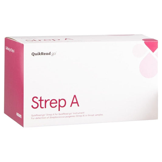 QuikRead go StrepA Kit - Nachweis von Streptokokken Typ-A, für Arztpraxen - Med-Praxisbedarf
