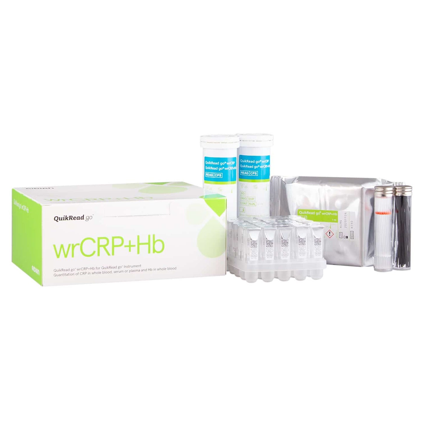 wrCRP+Hb Testkit QuikRead go - quantitative Analyse mit einem Tropfen Blut - Med-Praxisbedarf
