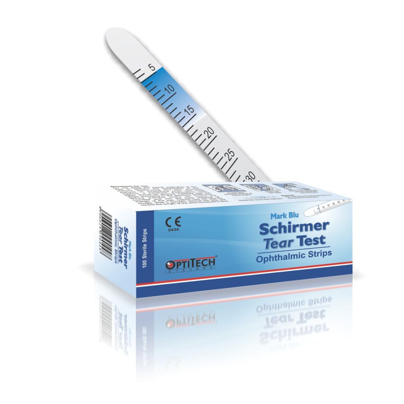 Schirmer Teststreifen Packung - Diagnosehilfsmittel für trockene Augen, einzeln steril - Med-Praxisbedarf