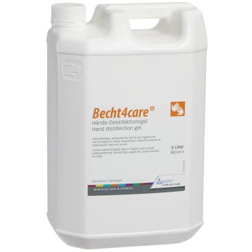 Becht4care Desinfektionsgel Flasche - gebrauchsfertig, hygienische Händedesinfektion - Med-Praxisbedarf