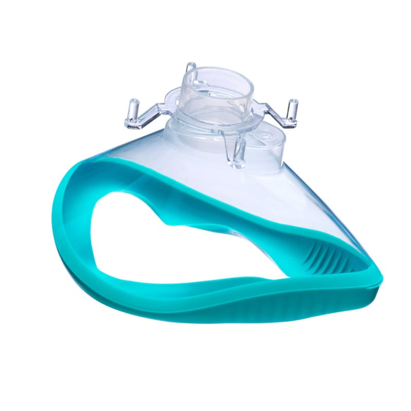 Detailansicht Ambu Open-Cuff-Maske - zeigt das anatomisch geformte Kissen für optimalen Sitz - Med-Praxisbedarf