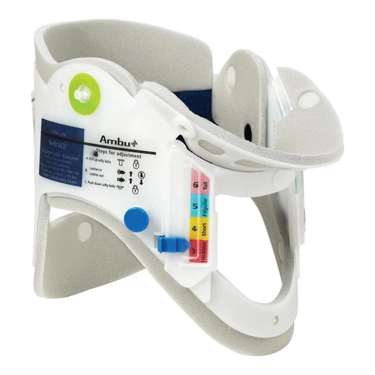 Ambu Perfit ACE Zervikalstütze für Erwachsene - mit 16-stufiger Feinrasterung, optimale Anpassung - Med-Praxisbedarf