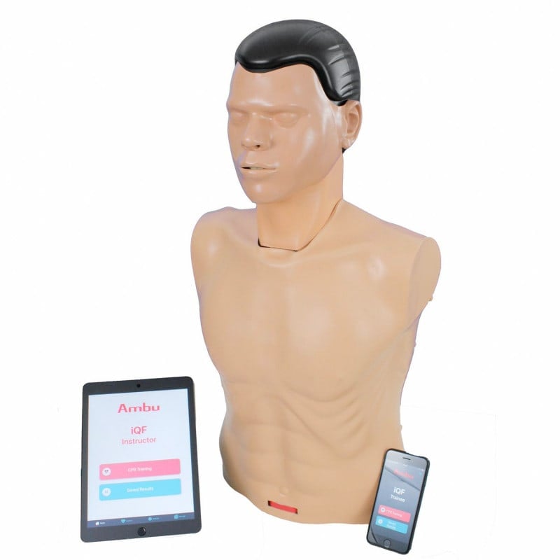 AmbuMan SAM iQF Trainingsgerät für Basisreanimation - BLS-Algorithmus-Training - Med-Praxisbedarf