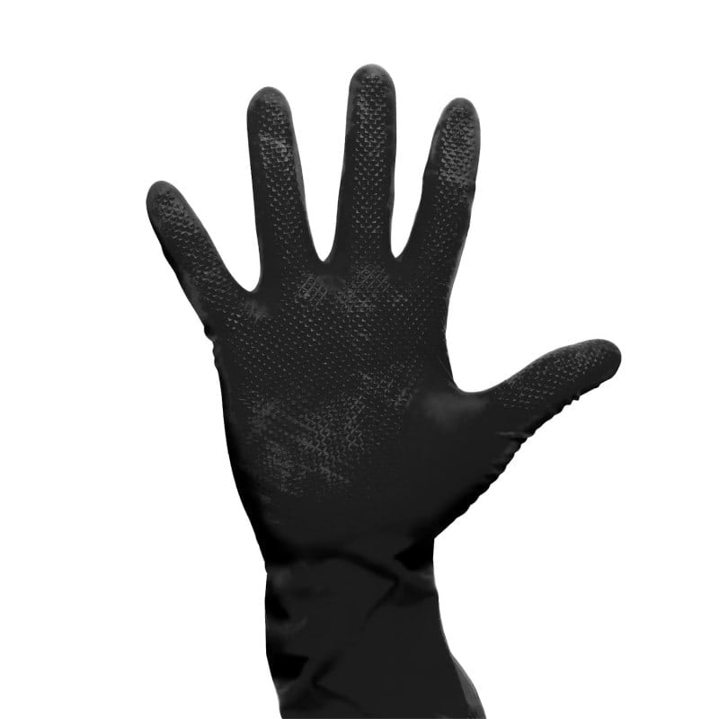 Nitril-Handschuhe High Grip ungepudert - chemikalienbeständige Einmalhandschuhe für medizinische Bereiche - Med-Praxisbedarf