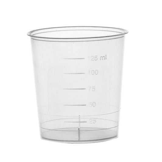 Urinbecher ohne Deckel von Ampri - aus robustem PP, Klasse A, Einwegprodukt - Med-Praxisbedarf