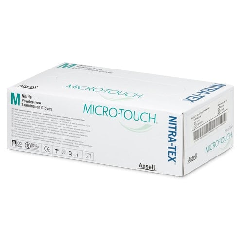 Nitrilhandschuhe Micro-Touch Nitra-Tex - für den medizinischen Bereich, hoher Schutz - Med-Praxisbedarf