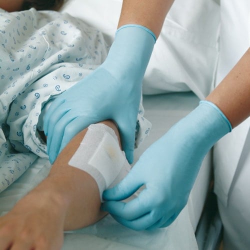 Ansell Micro-Touch Nitra-Tex Nitrilhandschuhe - unsteril, Schutz vor Durchstichen und Chemikalien - Med-Praxisbedarf