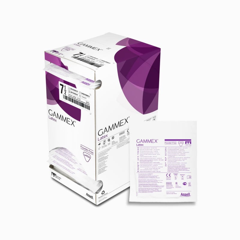 Gammex Latex Handschuhe OP - puderfrei, natürliche Passform, von Ansell - Med-Praxisbedarf